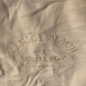 Matching white fox set in yellow new